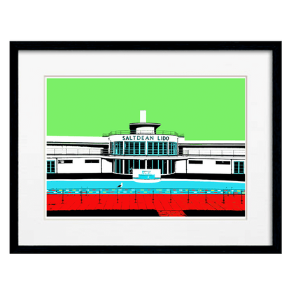 Saltdean Lido Print - Green