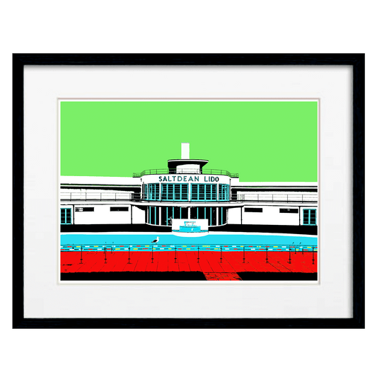 Saltdean Lido Print - Green