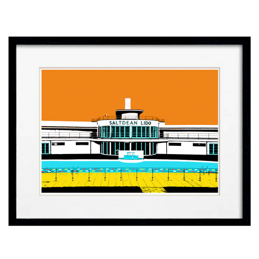 Saltdean Lido Print - Orange