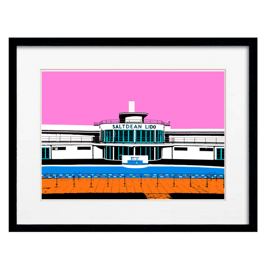 Saltdean Lido Print - Pink