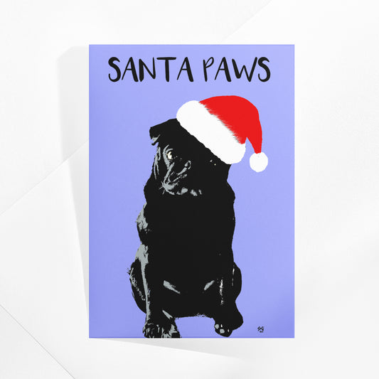 Santa Paws Christmas Card