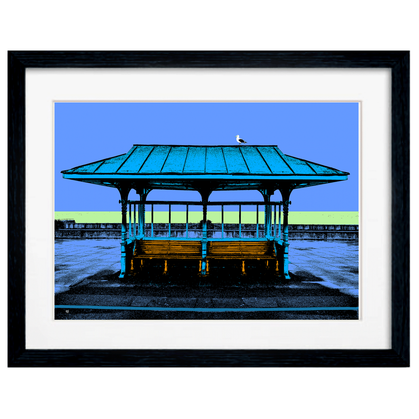 Hove Victorian Seaside Shelter - Blue