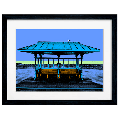Hove Victorian Seaside Shelter - Blue