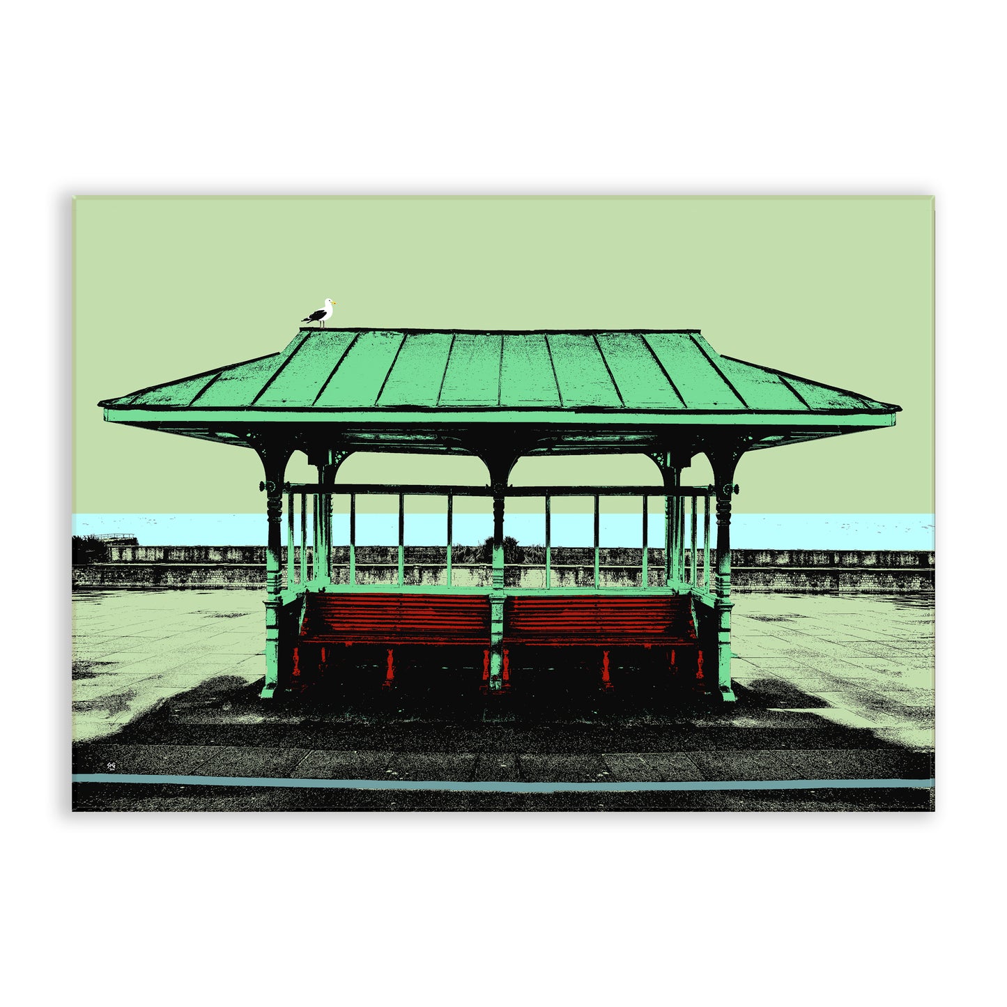 Hove Victorian Shelter Chopping Board - Green