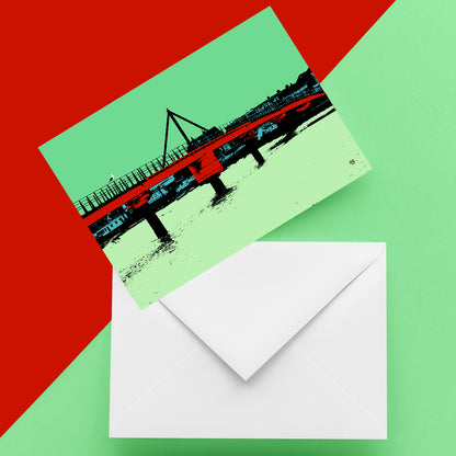 Shoreham Foot Bridge Greeting Card 