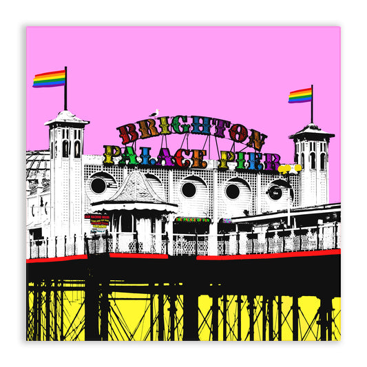 Pride Palace Pier Chopping Board - Pink