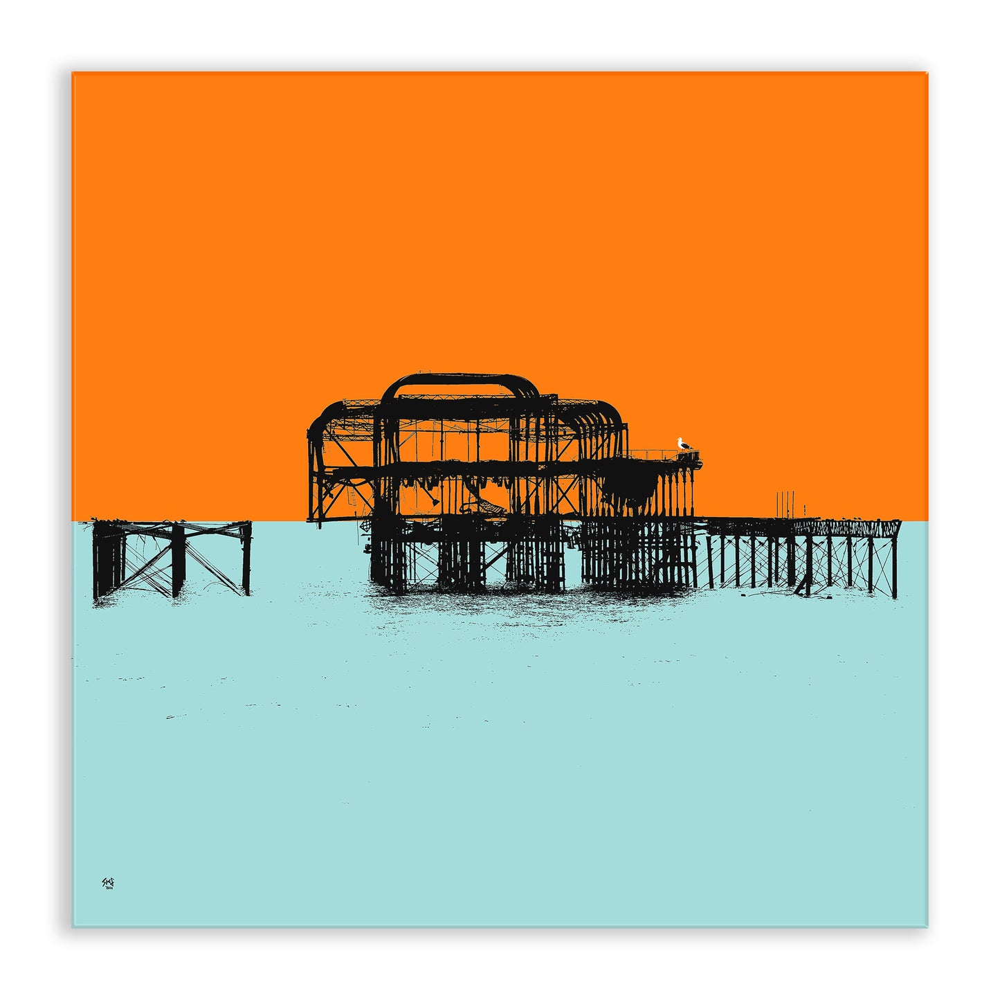 West Pier Chopping Board - Orange