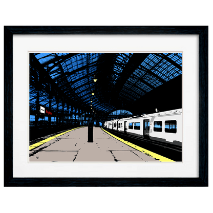 Brighton Train Station Art Print 