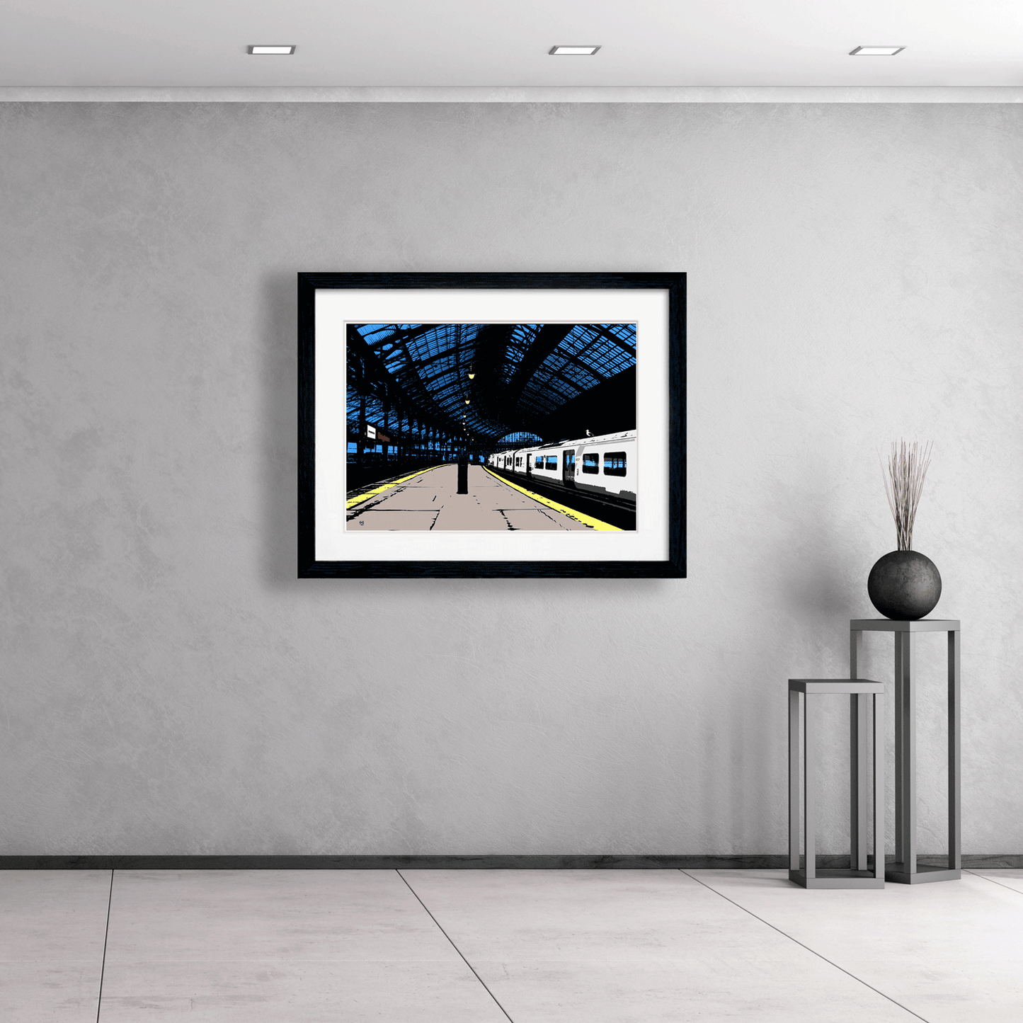 Brighton Train Station Art Print 