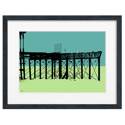 West Pier Print - Green