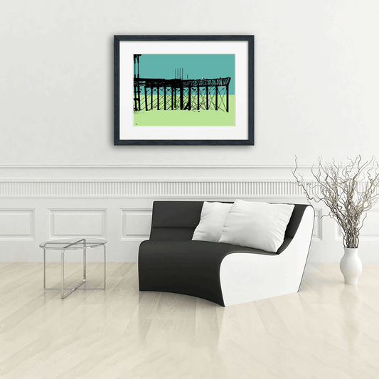 West Pier Print - Green