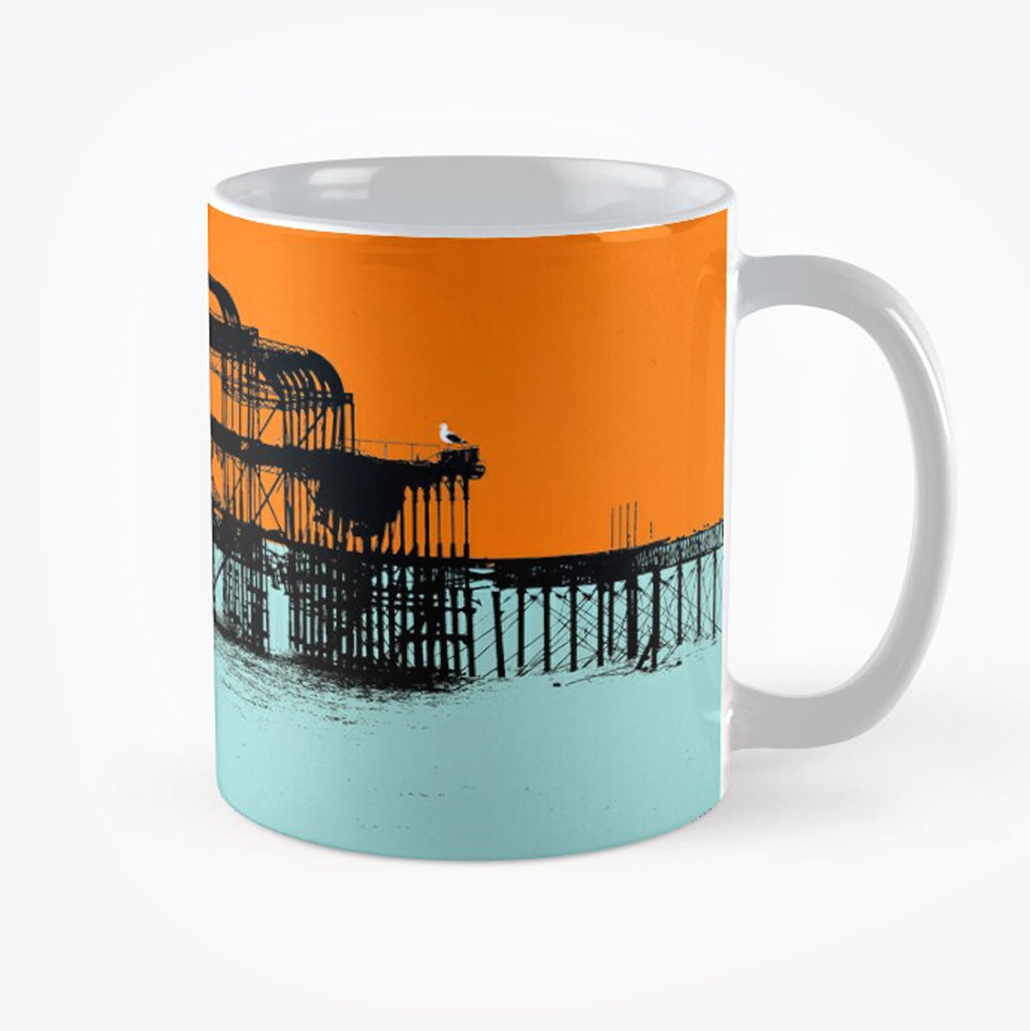 West Pier Mug - Orange