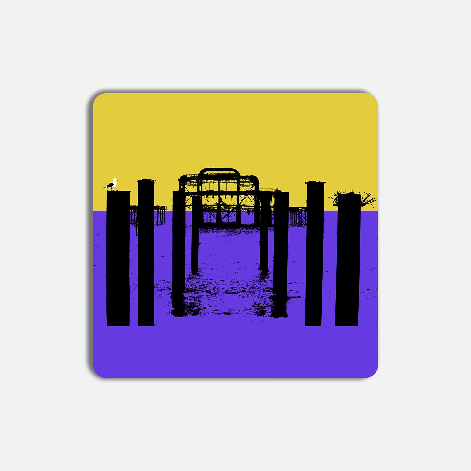 West Pier Coasters - Yellow