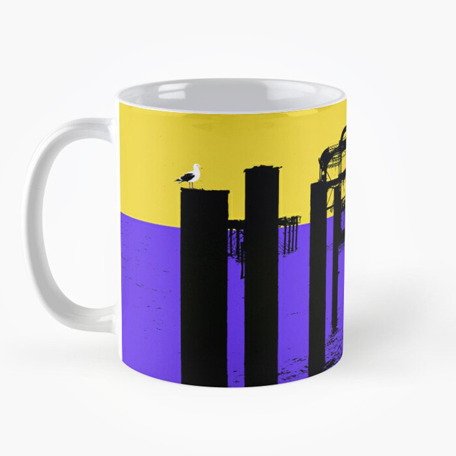 West Pier Mug - Yellow