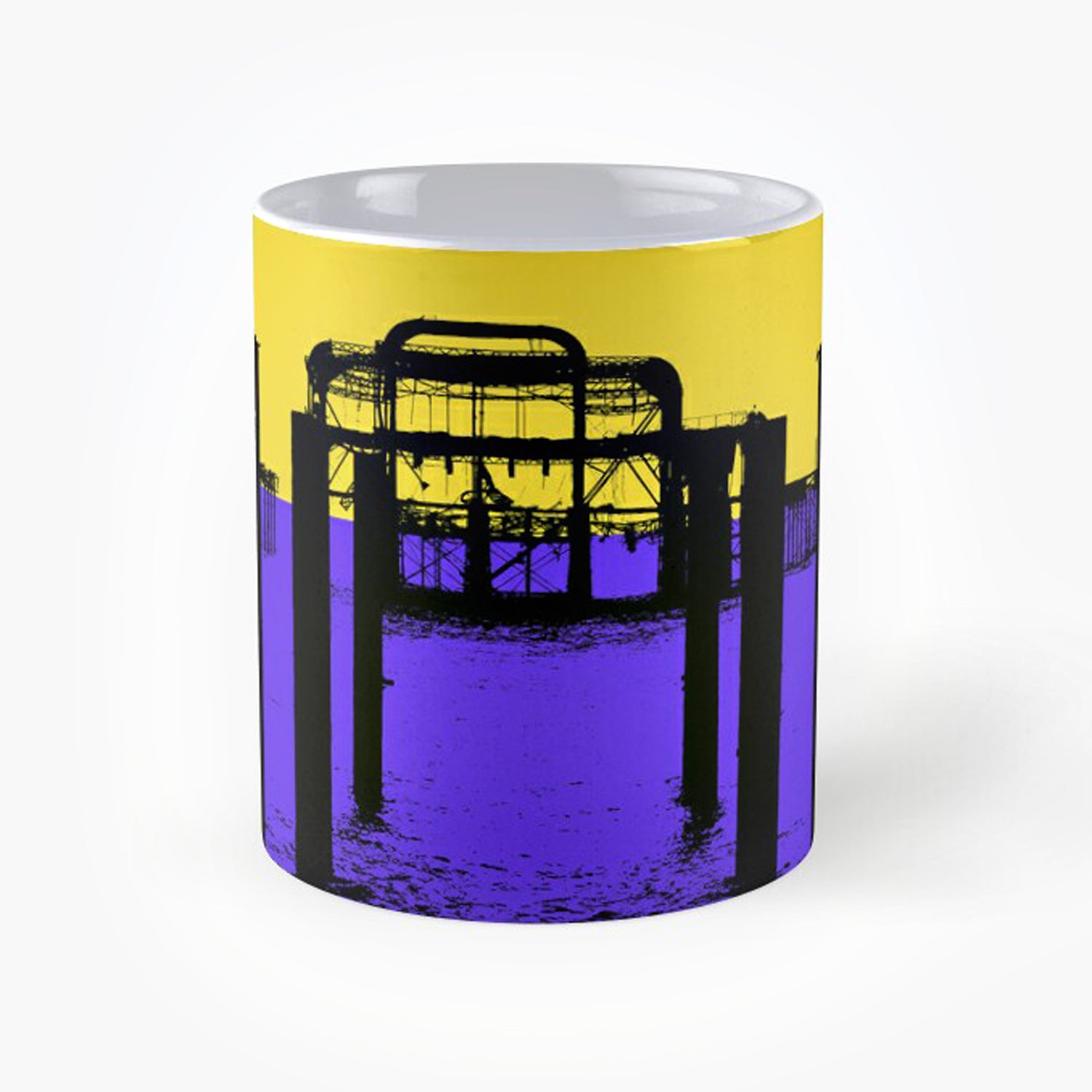 West Pier Mug -Yellow