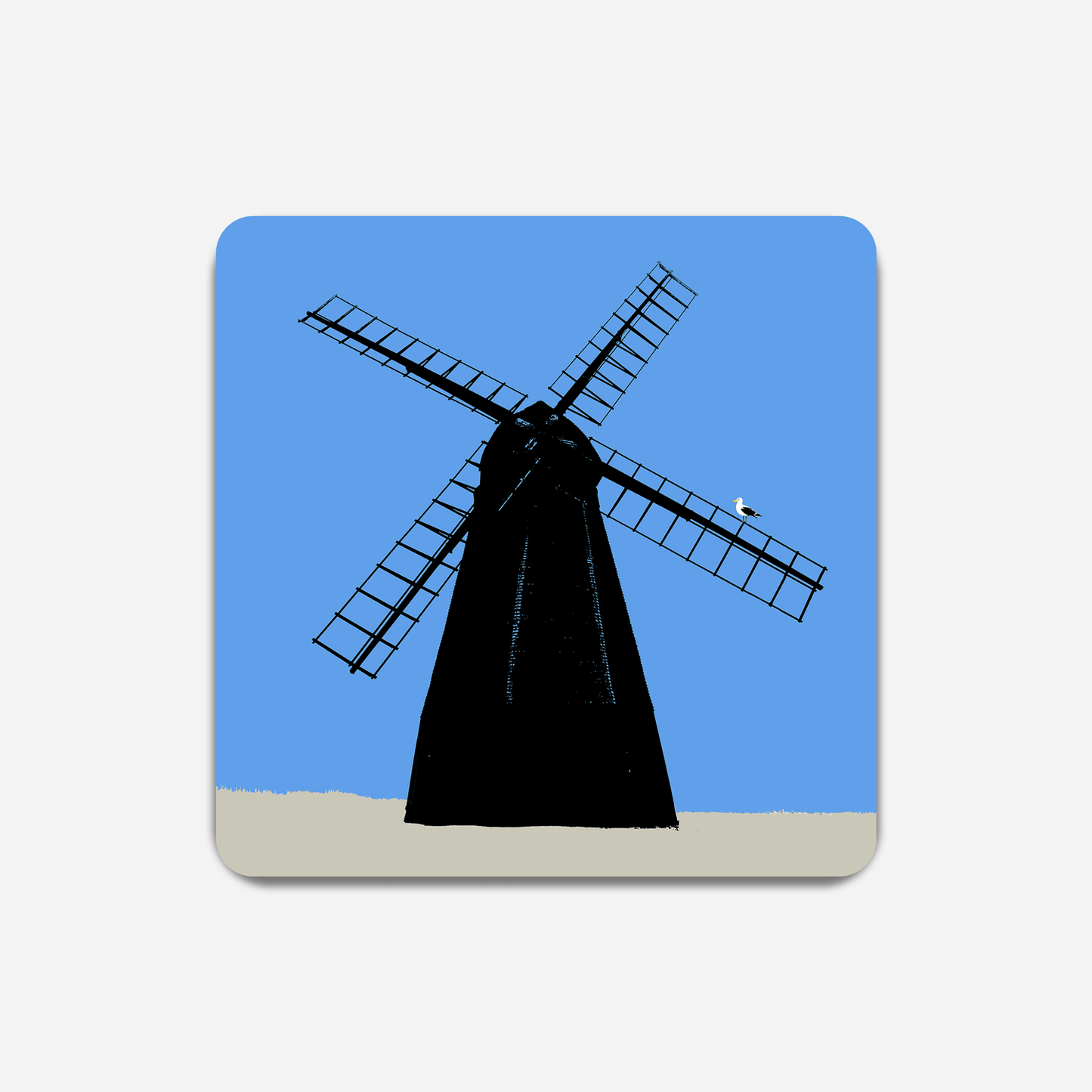 Rottingdean Windmill Coaster Blue