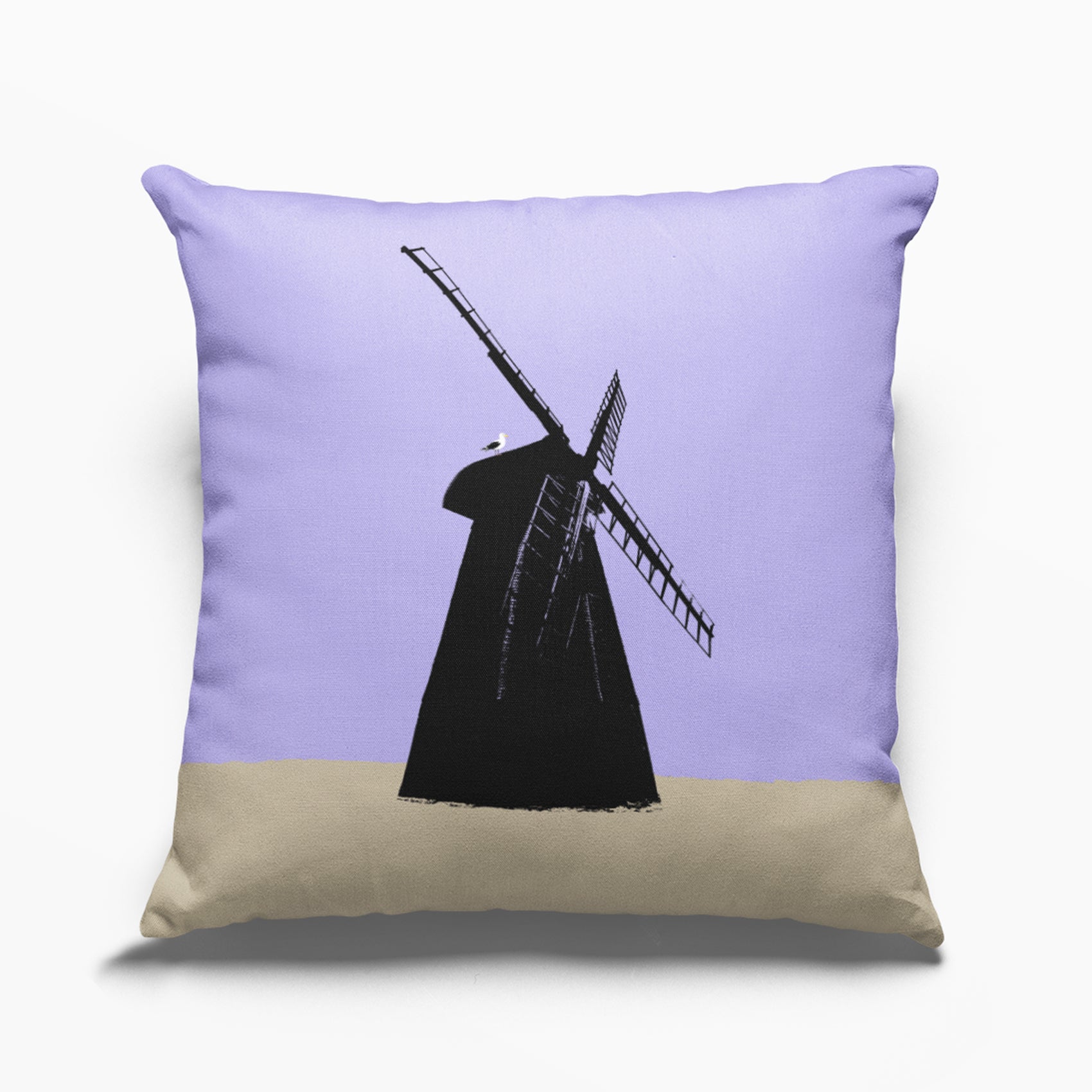 Rottingdean Windmill Cushion - Purple