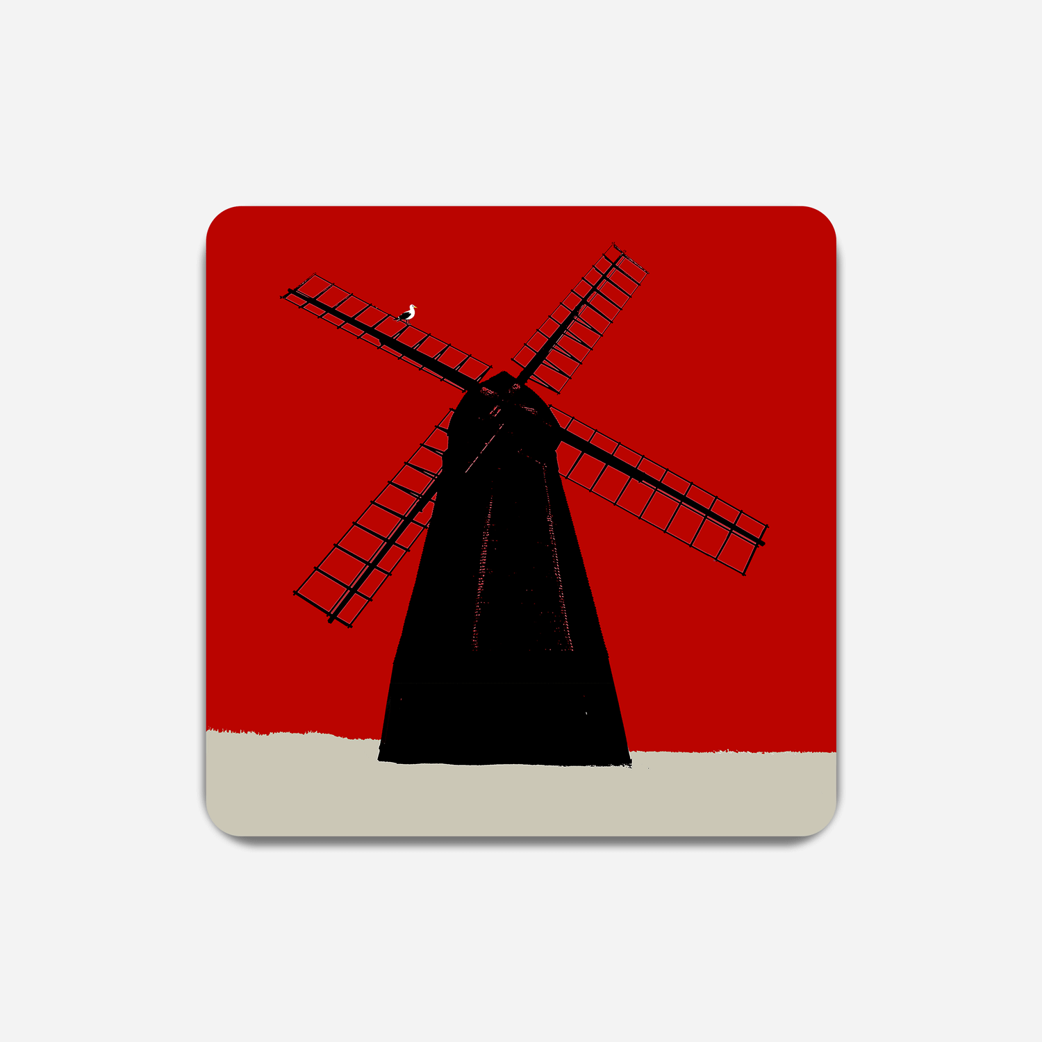 Rottingdean Windmill Coaster Red