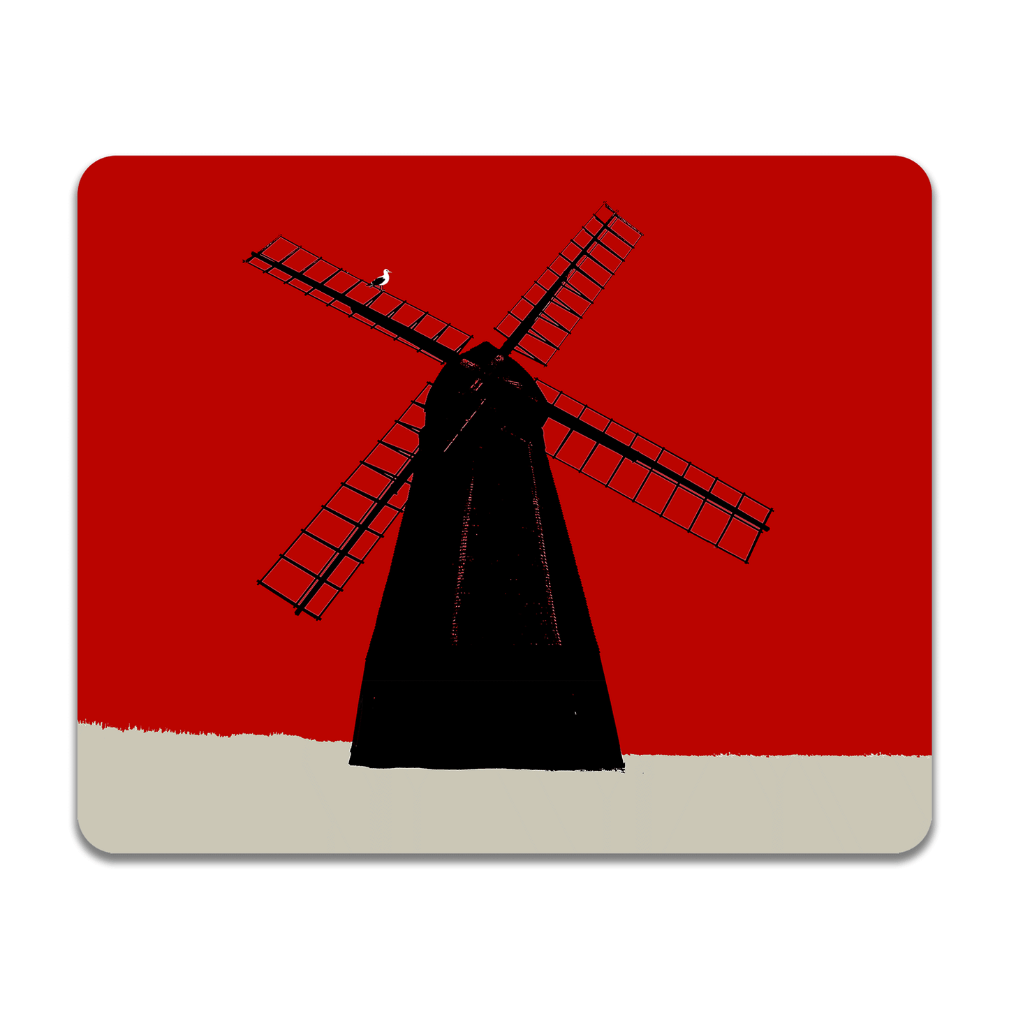 Rottingdean Windmill Placemat Red