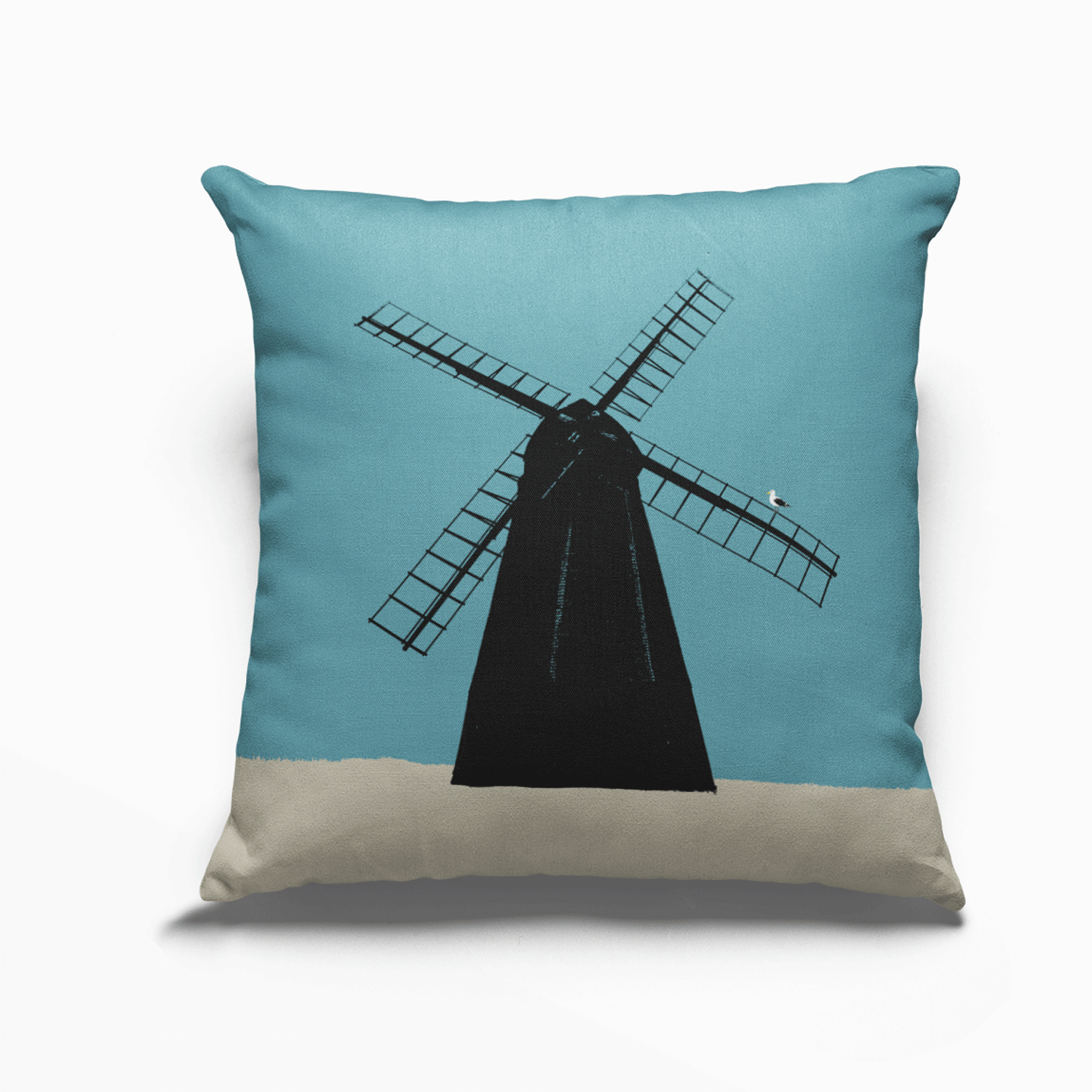 Rottingdean Windmill Cushion - Teal