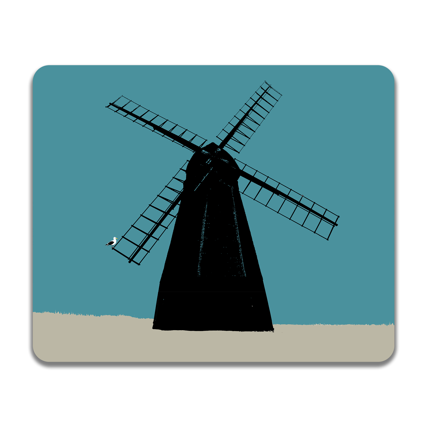 Rottingdean Windmill Placemat Teal