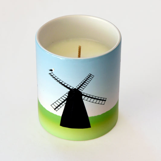 Luxury Ceramic Candle - Rottingdean Windmill by Billy Brighton