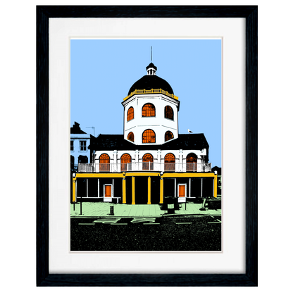 Worthing Dome Art Print - Blue by Billy Brighton Stef Kerswell