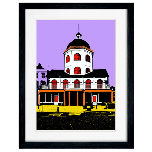 Worthing Dome Art Print - Purple by Billy Brighton Stef Kerswell