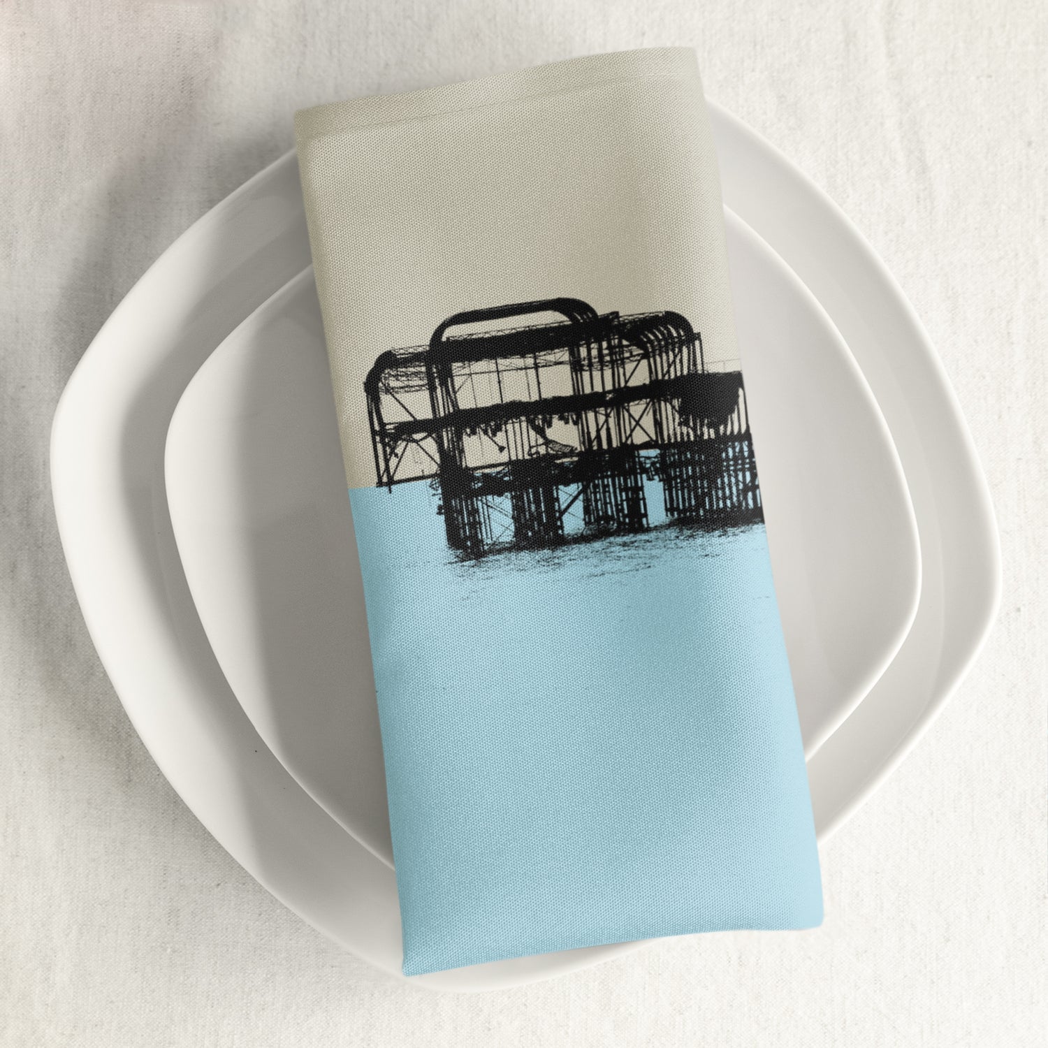 West Pier Napkin by Billy Brighton
