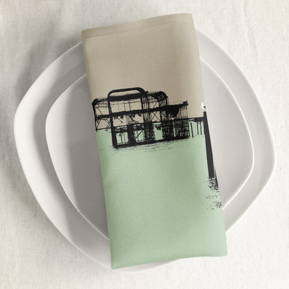 West Pier Napkin by Billy Brighton 