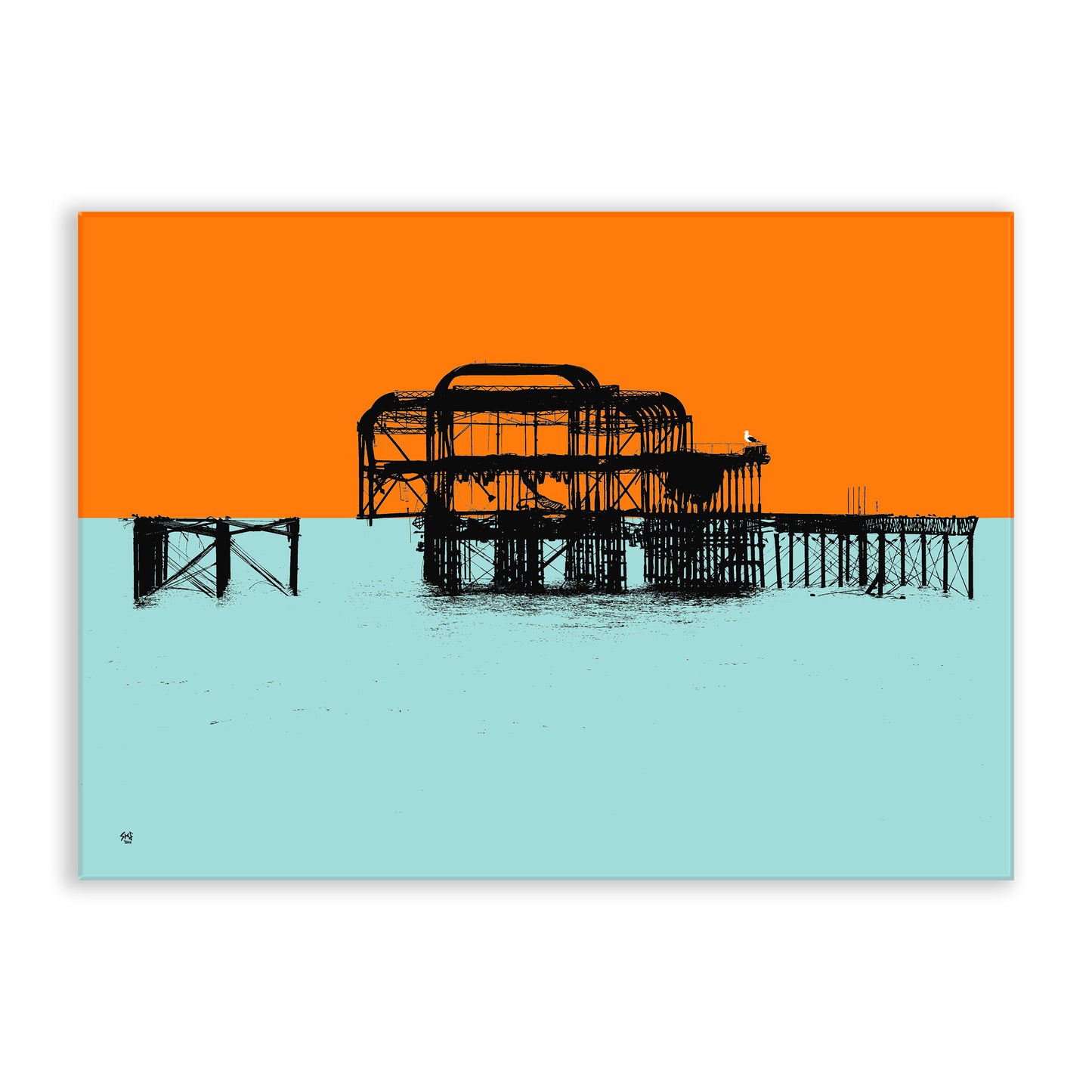 West Pier Chopping Board - Orange