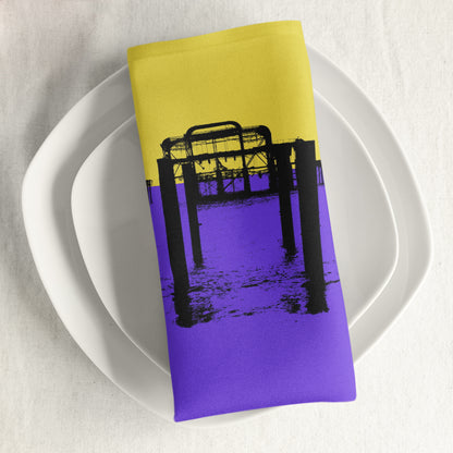 West Pier Napkin by Billy Brighton
