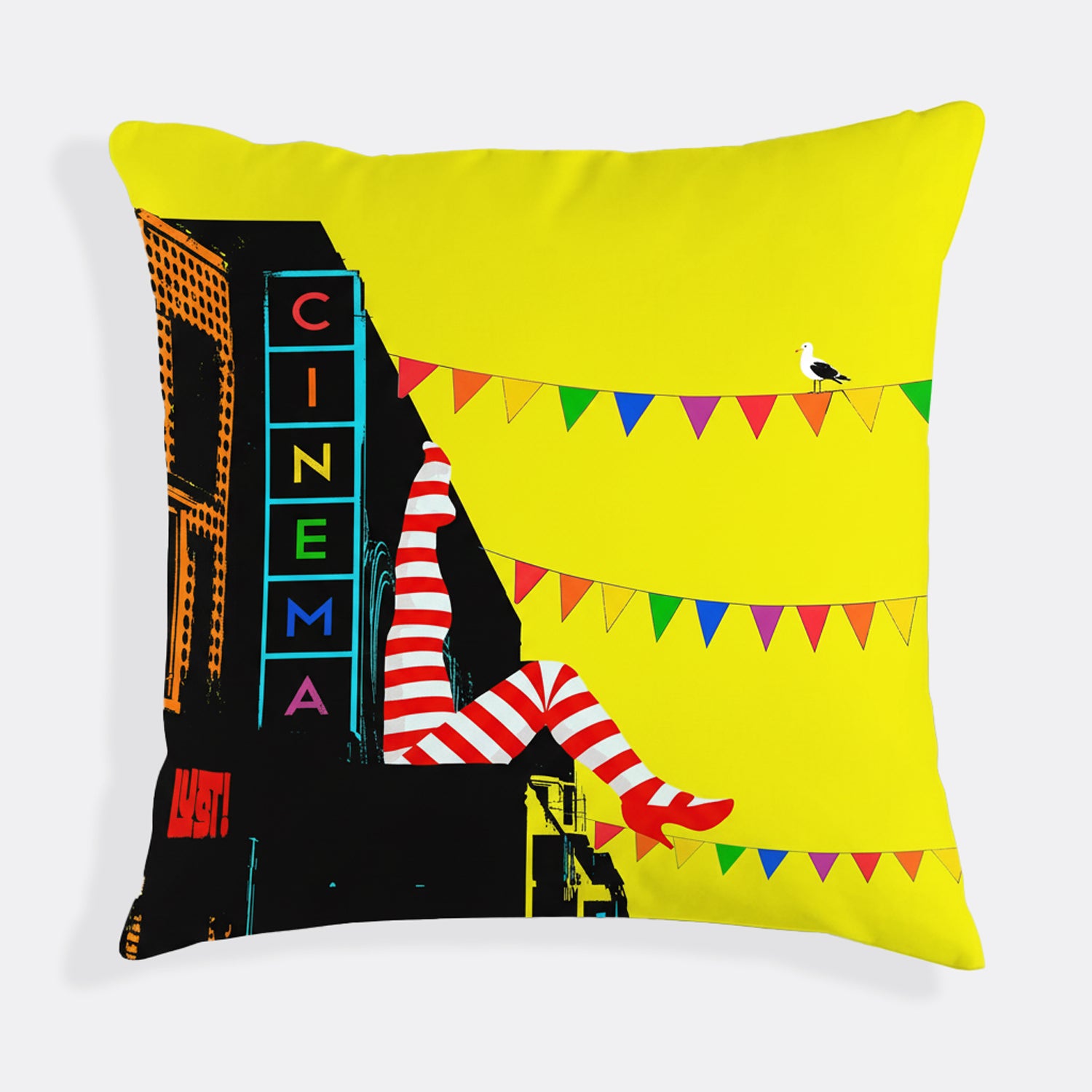 Brighton Striped Can-Can Legs Cushion Covers
