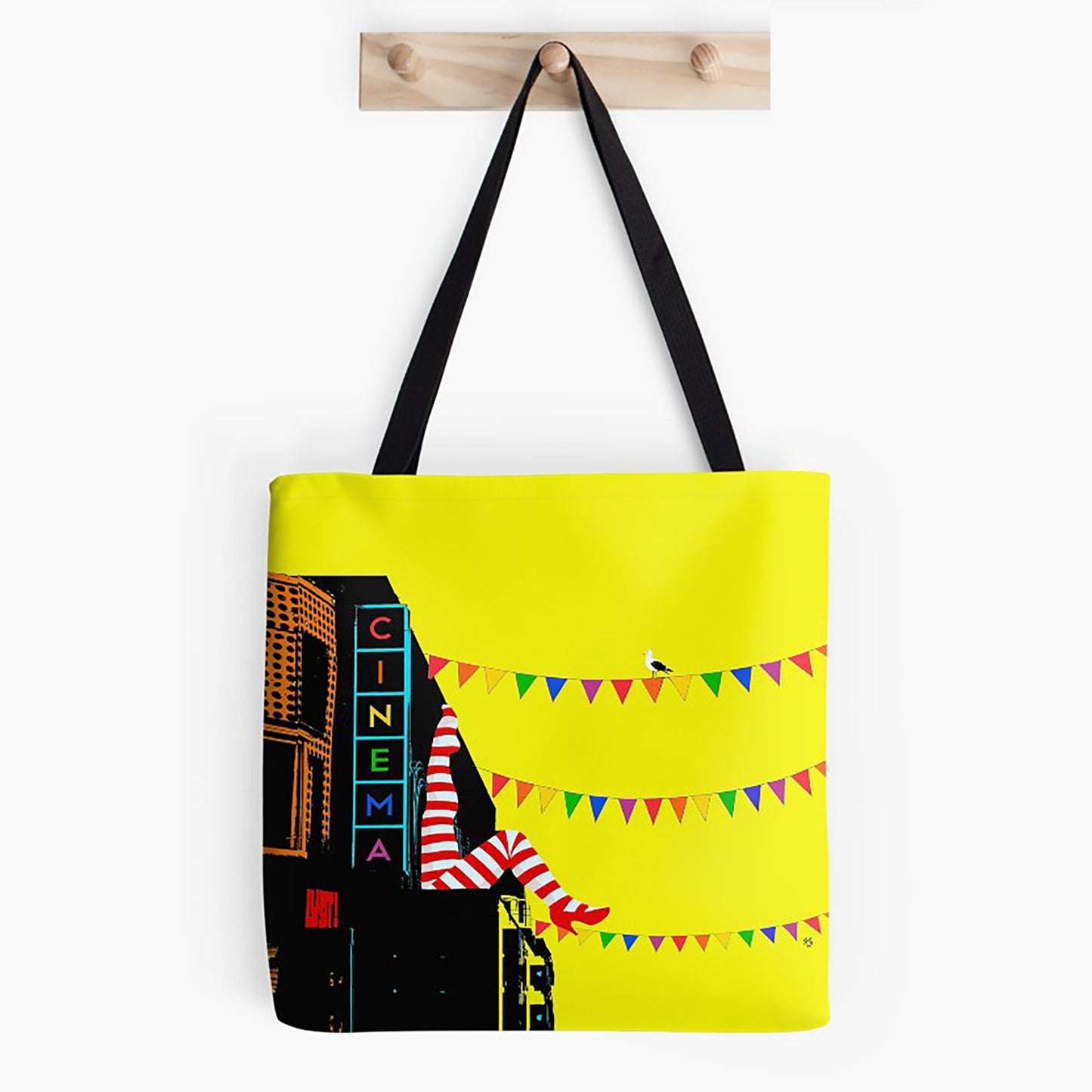 Striped Can Can Legs Bags