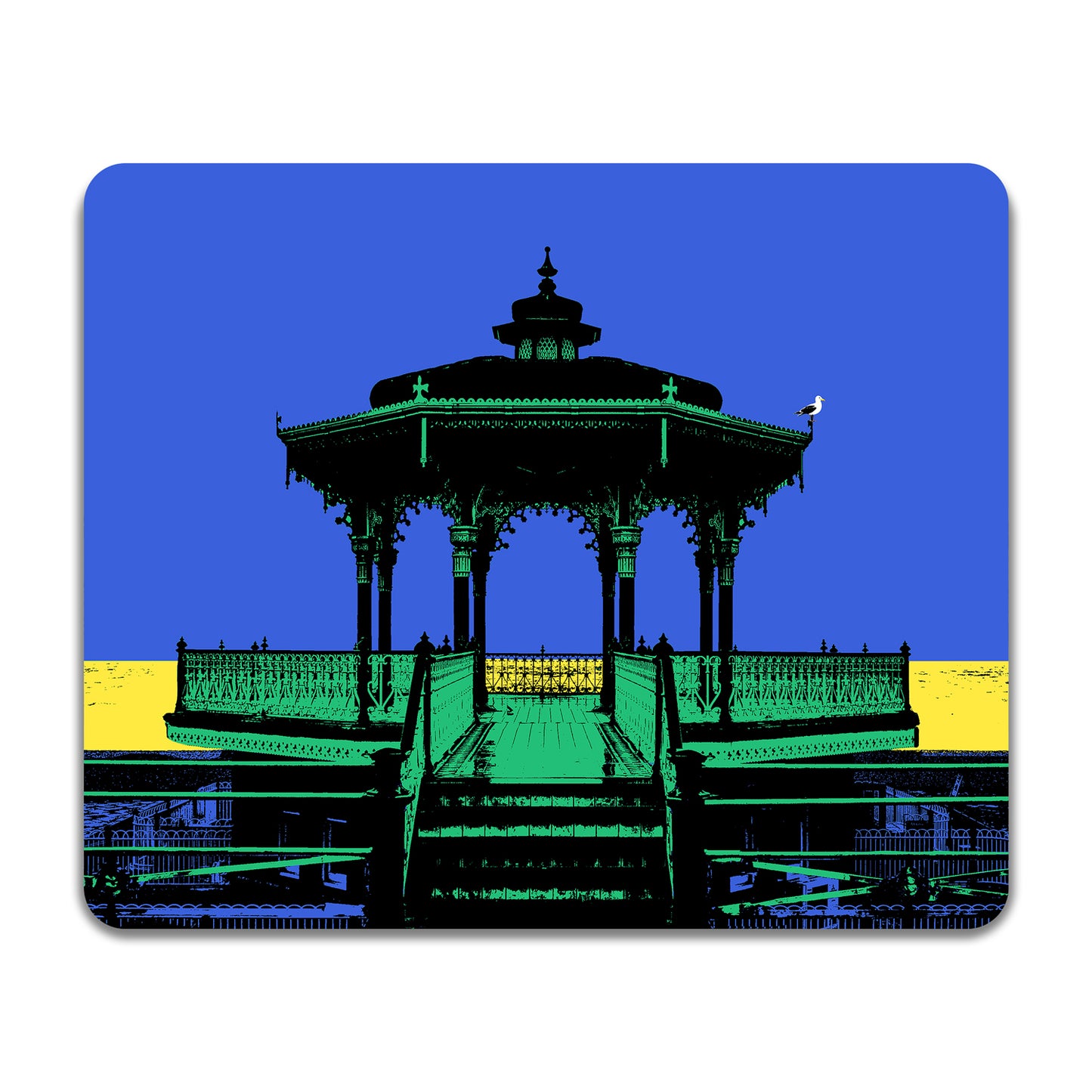 Brighton Bandstand Placemat - Blue