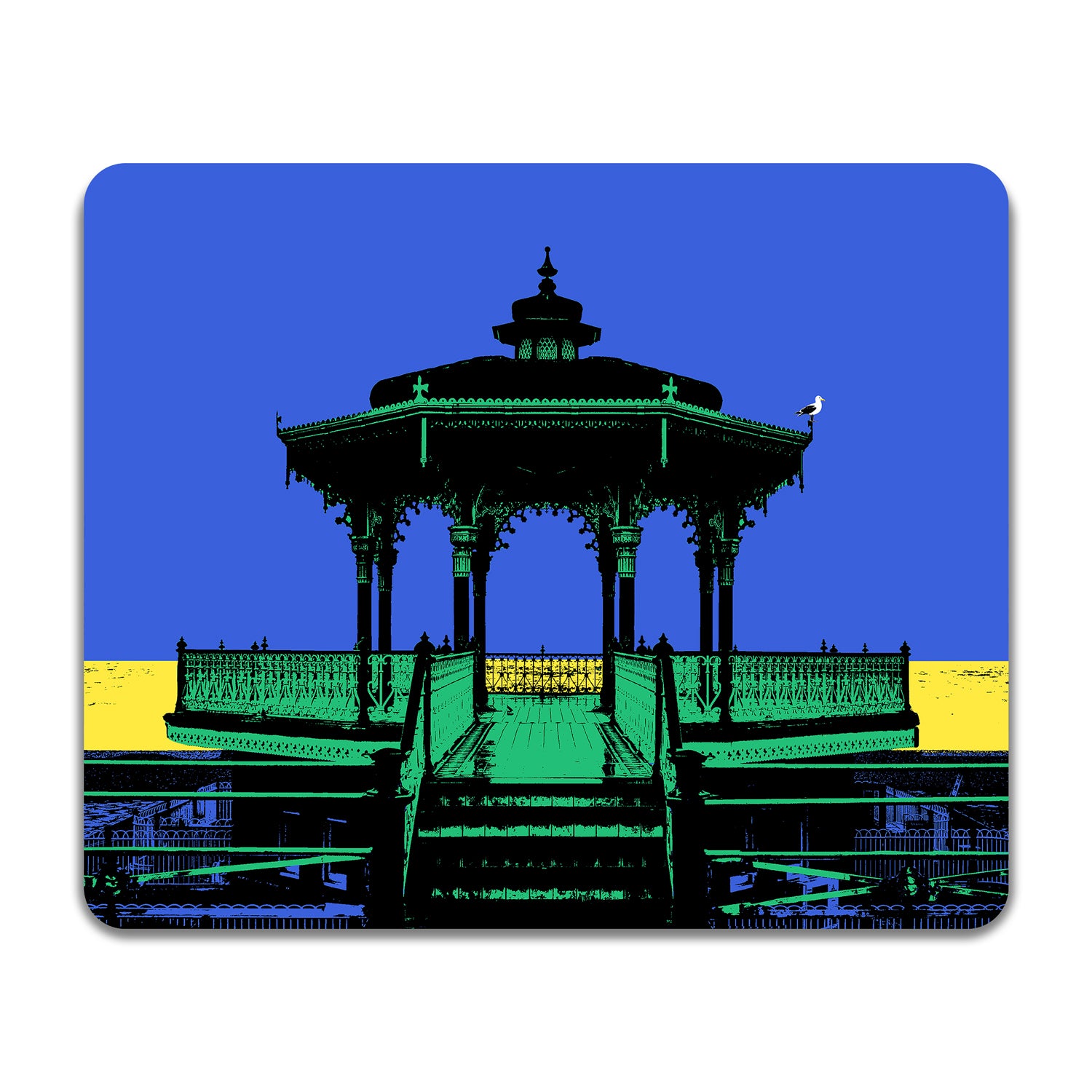 Brighton Bandstand Placemat - Blue