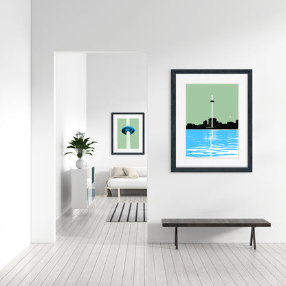 Brighton i360 Art Print - Green