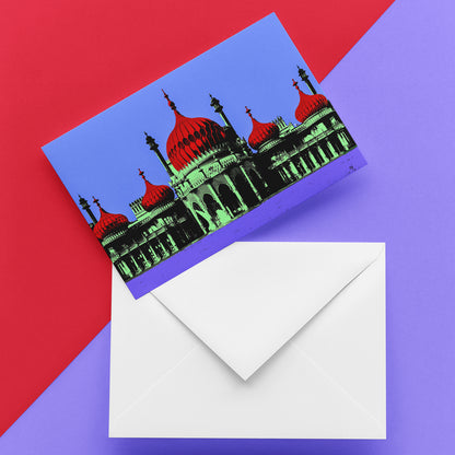 Royal Pavilion Greeting Card - Blue